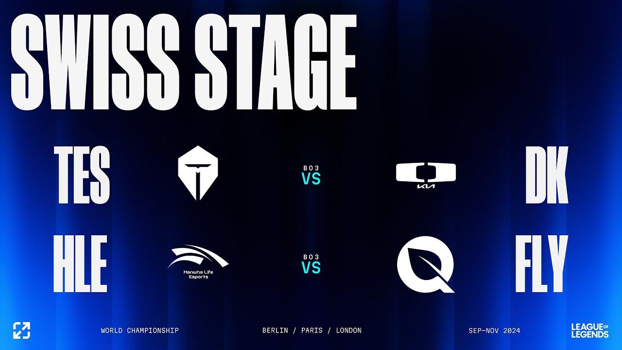 Worlds 2024 | SWISS STAGE DAY 6 | TES vs DK - HLE vs FLY