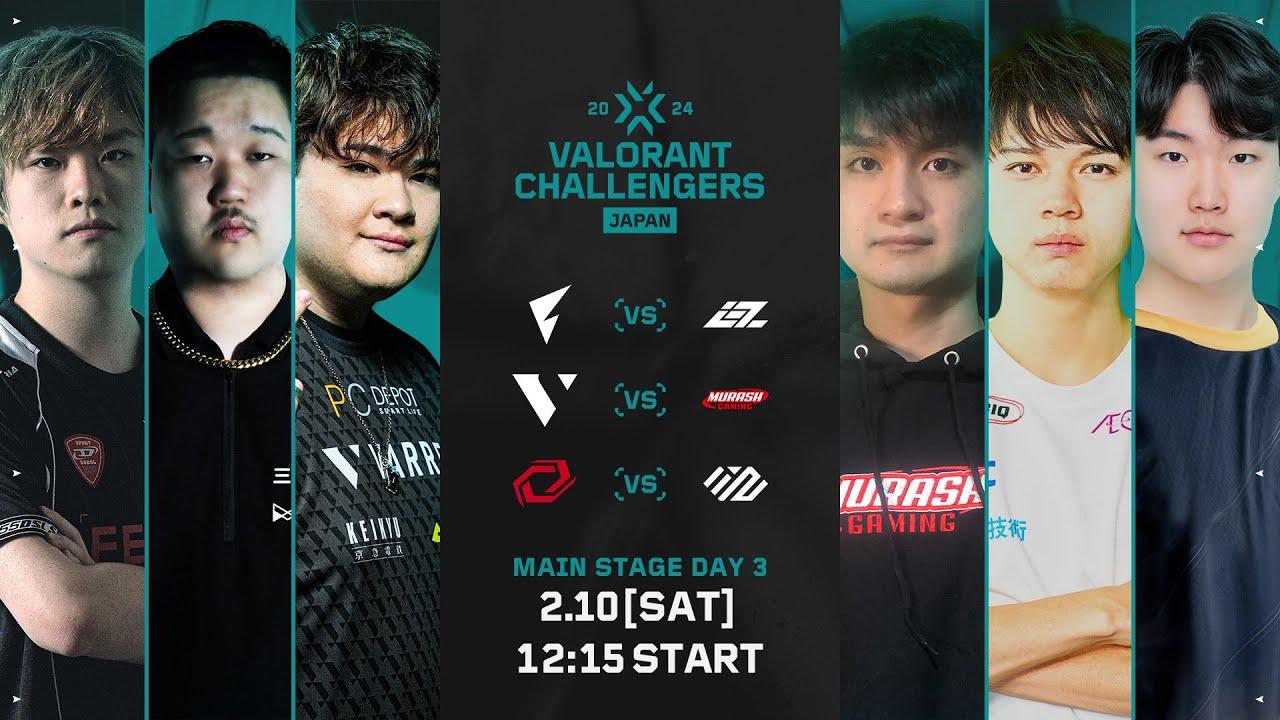 VALORANT Challengers Japan 2024 Split 1 Main Stage Day 3