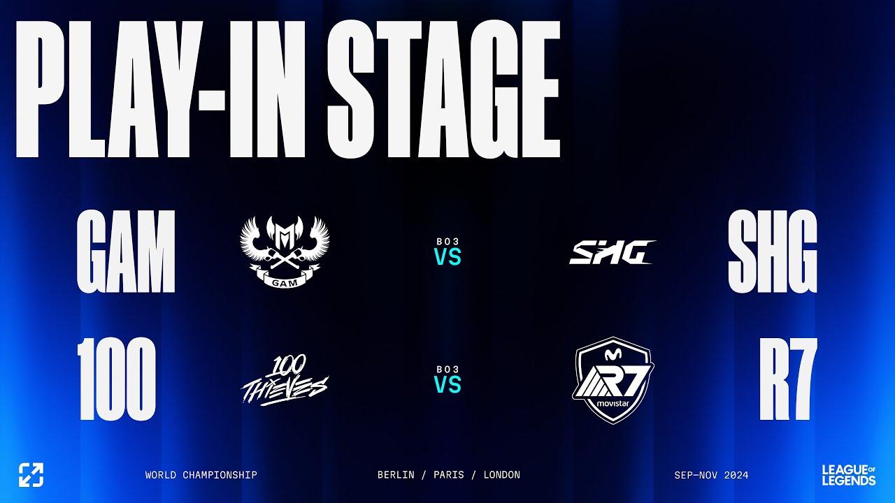 Worlds 2024 | PLAY-IN STAGE DAY 2 | GAM vs SHG - 100 vs R7