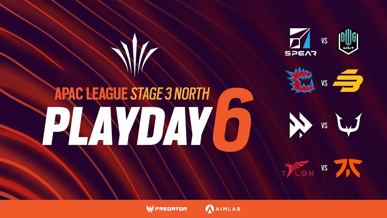 APACリーグ ステージ 3 NORTH Playday 6