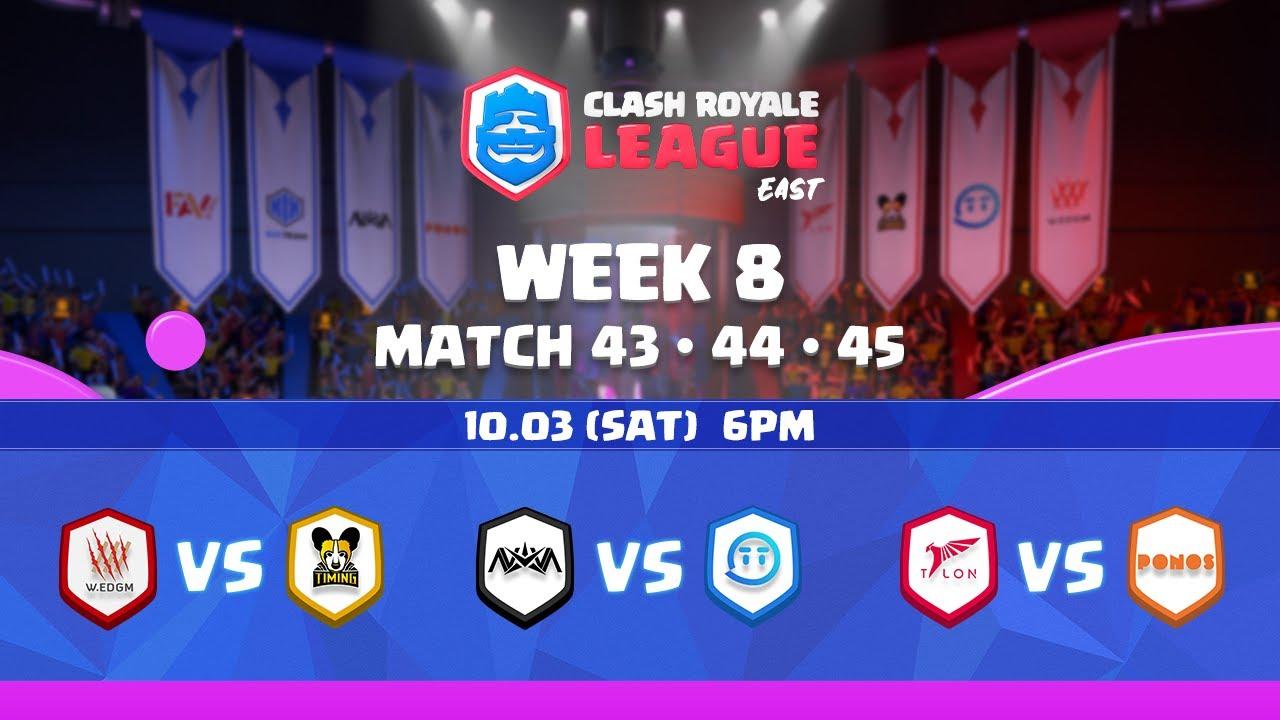 2020 クラロワリーグ イースト フォールシーズン Match43~45