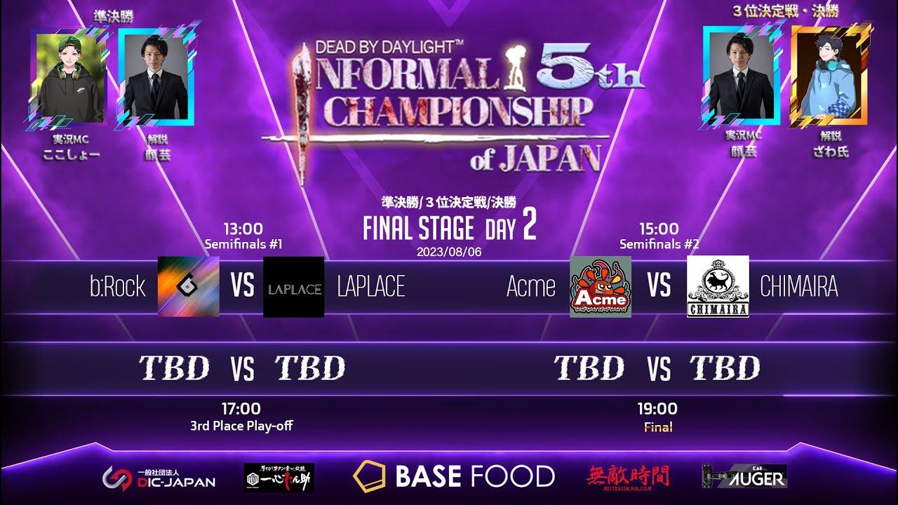 【DIC公式放送】5th Dead by daylight Informal Championship of JAPAN supported by BASEFOOD 決勝ステージ Day2