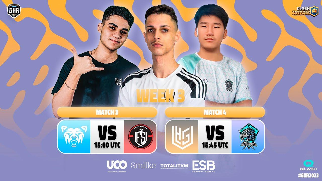 【クラロワ】GKR23 | Cold Bear Esport vs French Swat / Higher Gaming vs 40KLOUTH [Japanese]