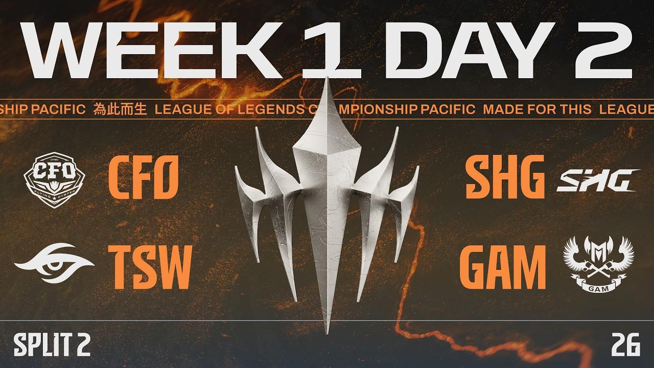 [JP] CFO vs SHG | TSW vs GAM | LCP 2026 Split 2 Regular Season Week 1 Day 2