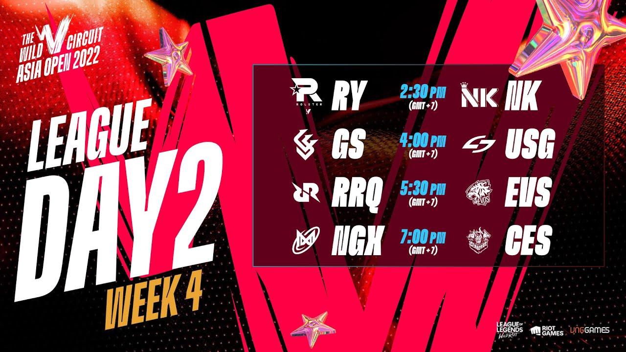 [Vietnamese] RY vs NK | GS vs USG | RRQ vs EVS | NGX vs CES | WCAO 2022 LEAGUE D2W4
