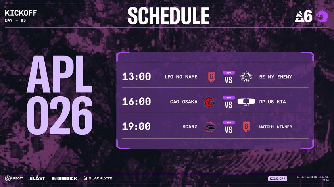 BLAST R6 Kickoff 2026 APL NORTH Day3 日本語配信
