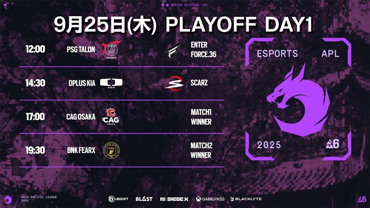 【世界大会予選】Asia Pacific League Stage 2 Playoff Day1