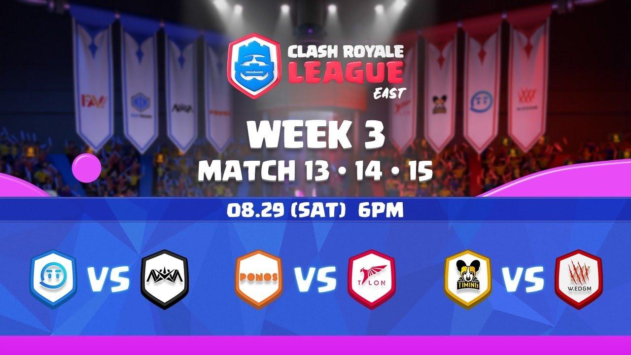 2020 クラロワリーグ イースト フォールシーズン Match13~15