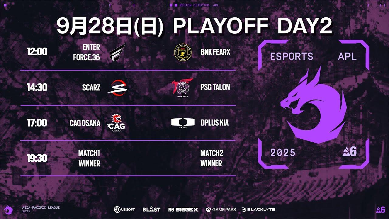【世界大会予選】Asia Pacific League Stage 2 Playoff Day2