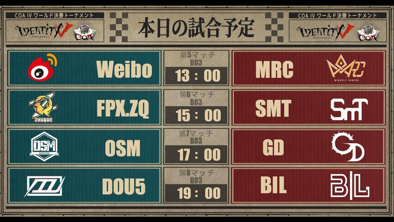 Call Of The Abyss IV ワールド決勝トーナメント Day2(COA IV)