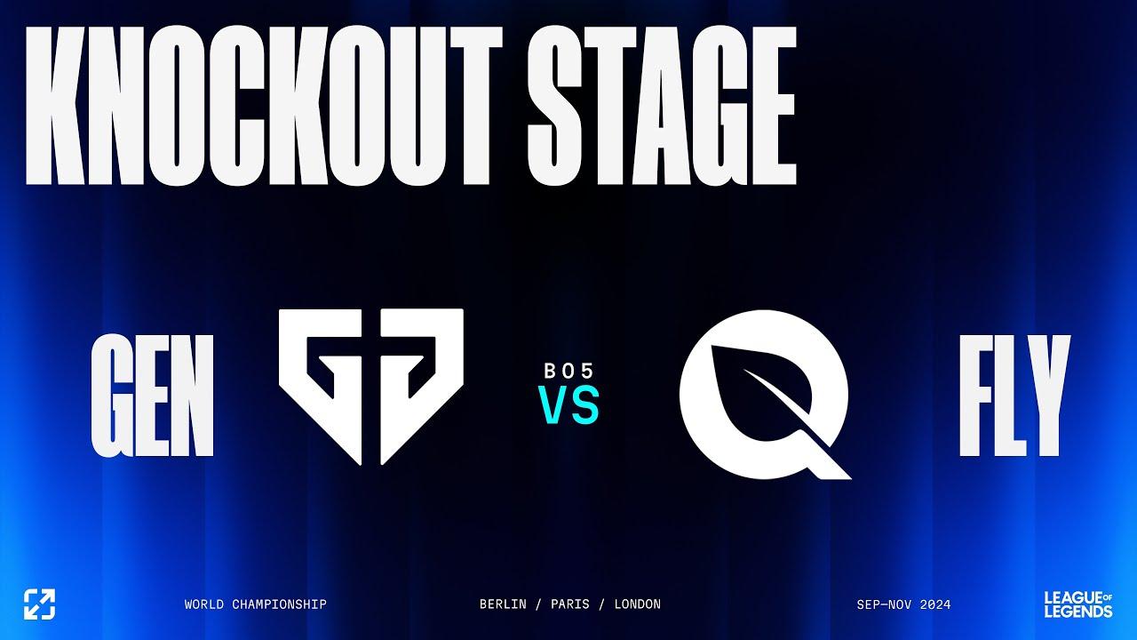 WORLDS 2024 | KNOCKOUT STAGE - QUARTER FINALS - DAY 4 | GEN vs FLY
