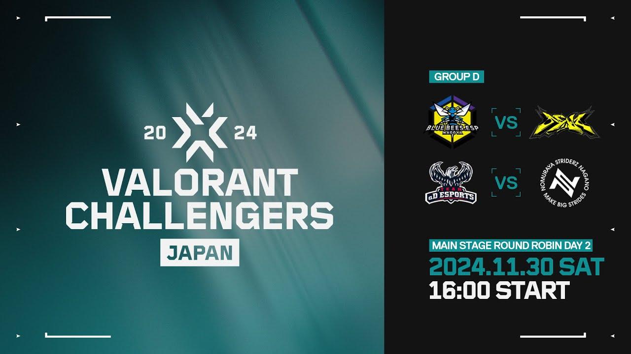 VALORANT Challengers Japan 2024 Split 3 Main Stage Round Robin Group D Day 2