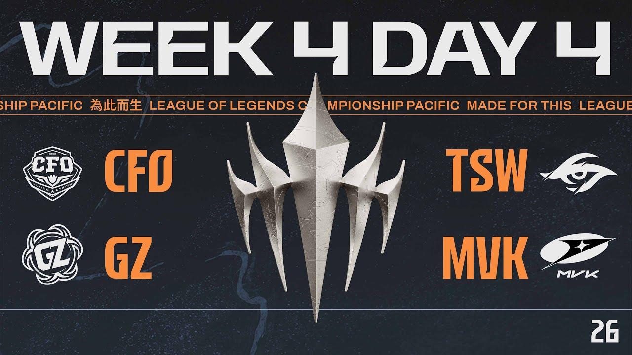 [JP] CFO vs TSW | GZ vs MVK | LCP 2026 Split 1 Regular Season Week 4 Day 4