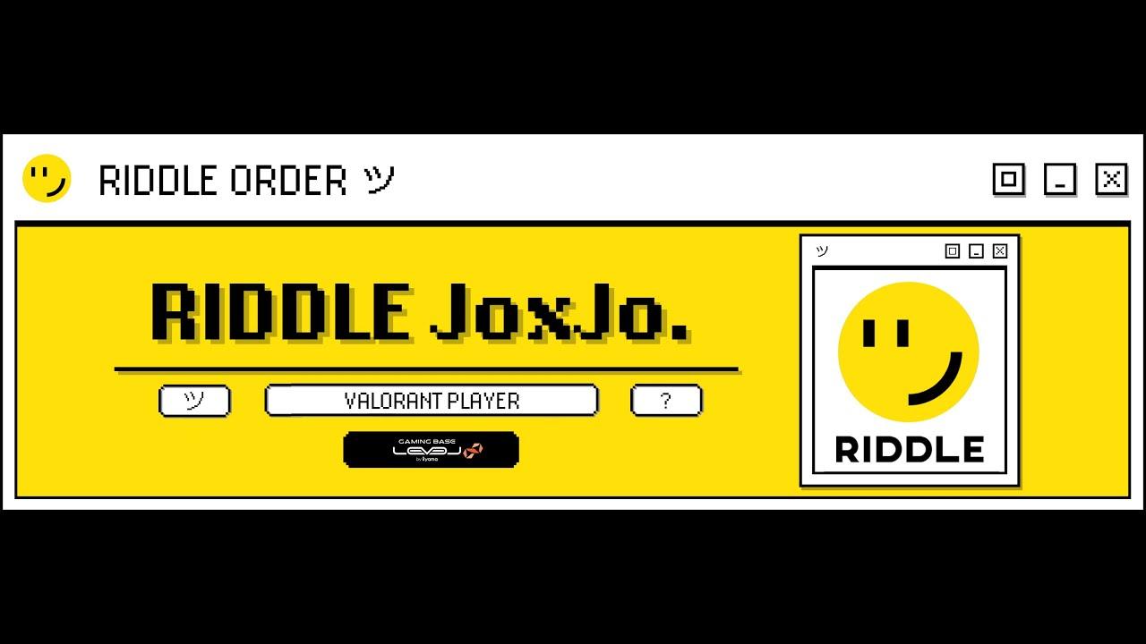 RIDDLE JoxJo 「Powered by Riot Games ONE」、「#PR」