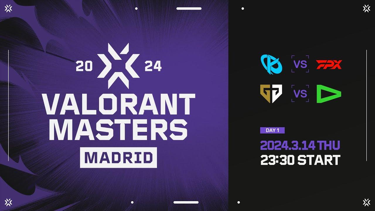 VALORANT Masters Madrid 2024 - Swiss Stage - Day1