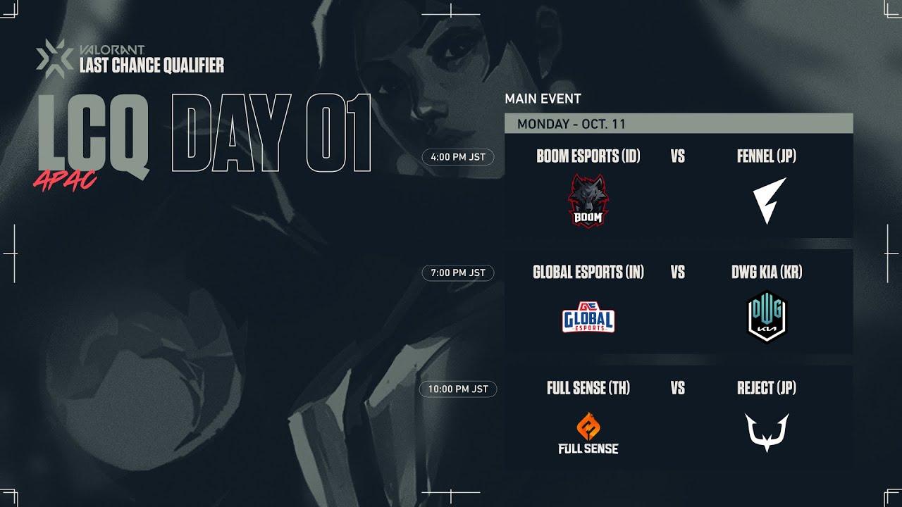 VCT APAC Last Chance Qualifier 2021 Day1