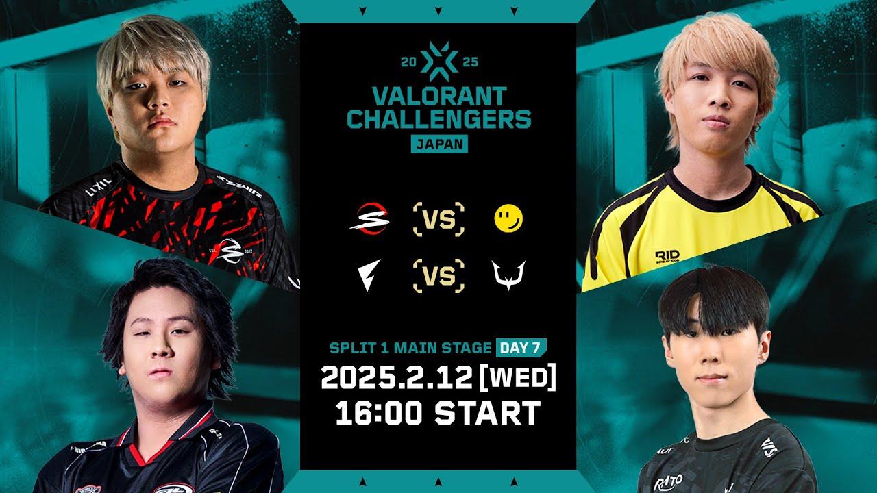 VALORANT Challengers Japan 2025 Split 1 Main Stage Day 7