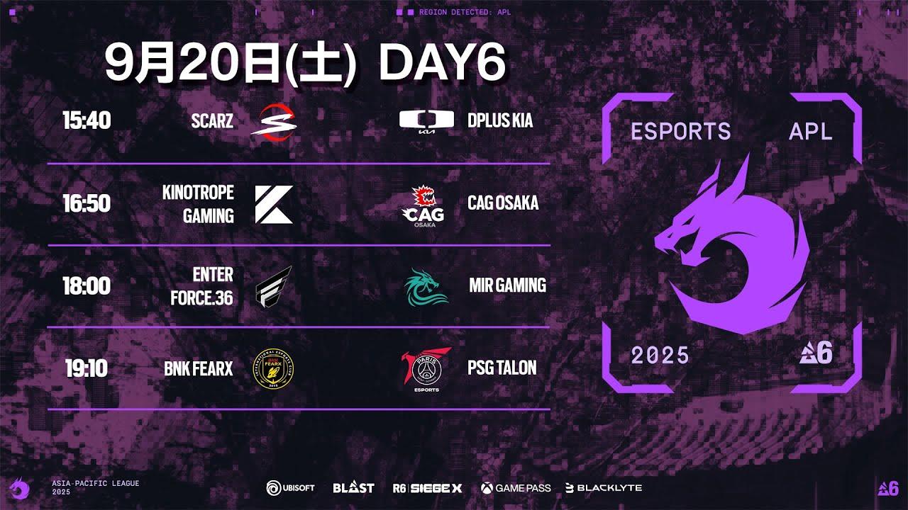 Asia Pacific League Stage 2 Day6 watch party