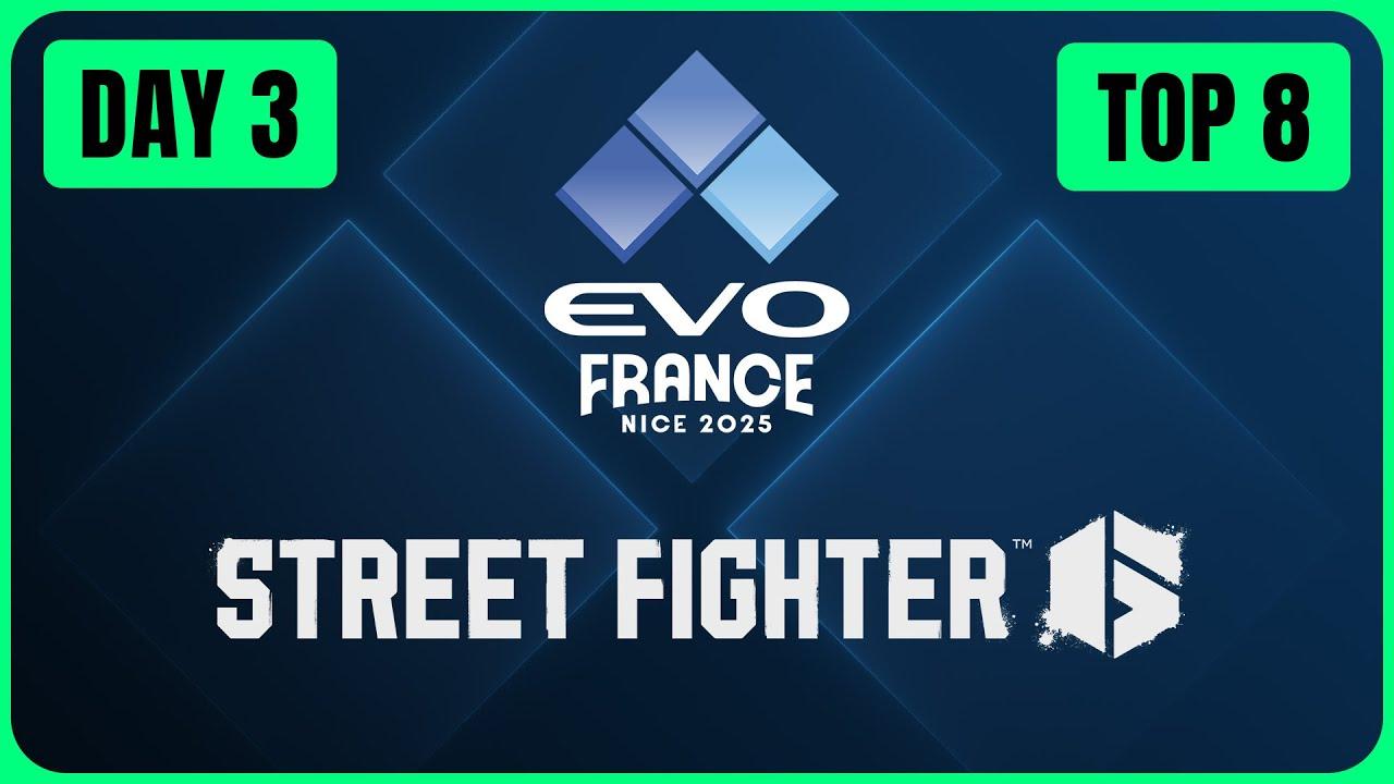 Evo France 2025 Day 3: GGST, T8 & SF6 Top 8's -  English Language Stream