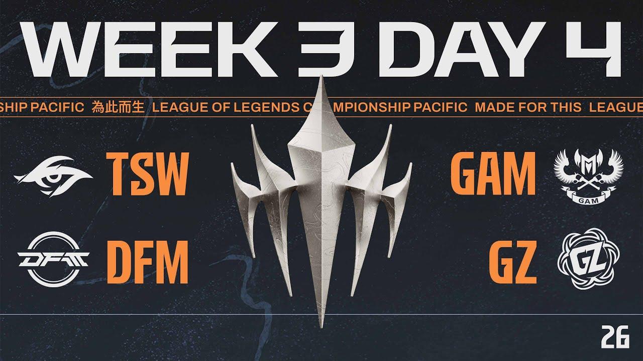 [JP] TSW vs GAM | DFM vs GZ | LCP 2026 Split 1 Regular Season Week 3 Day 4
