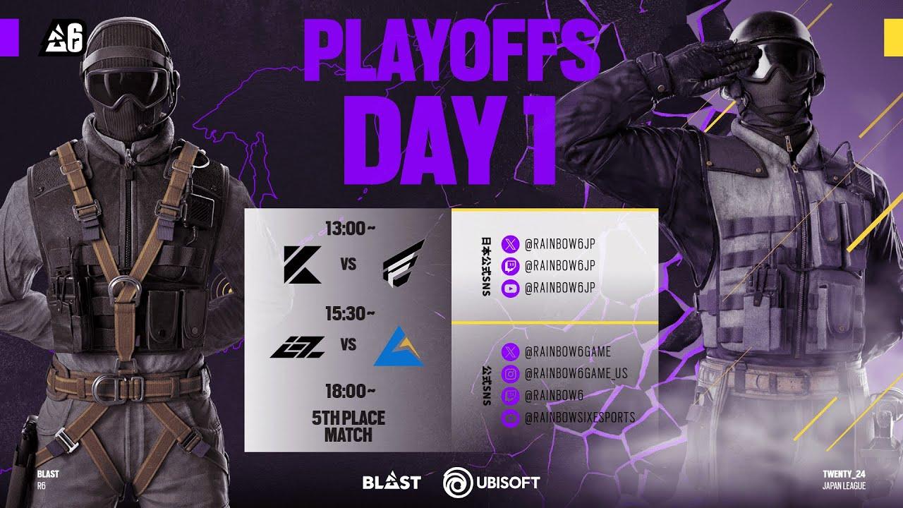 【世界大会予選】BLAST R6 Japan League 2024 Stage 2 Playoff Day 1