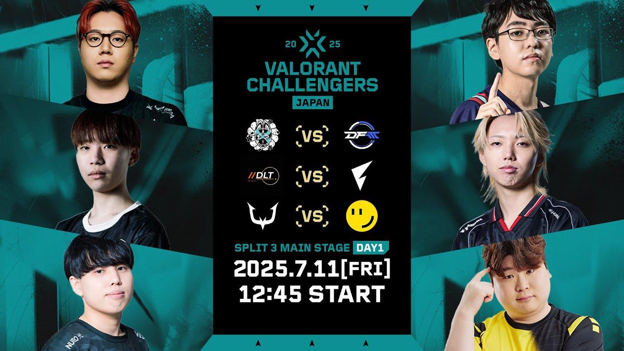 VALORANT Challengers Japan 2025 Split 3 Main Stage Day 1