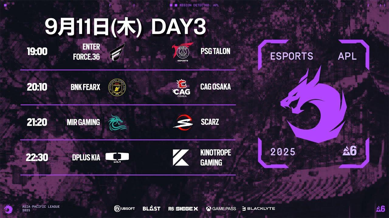 Asia Pacific League Stage 2 Day3 watch party