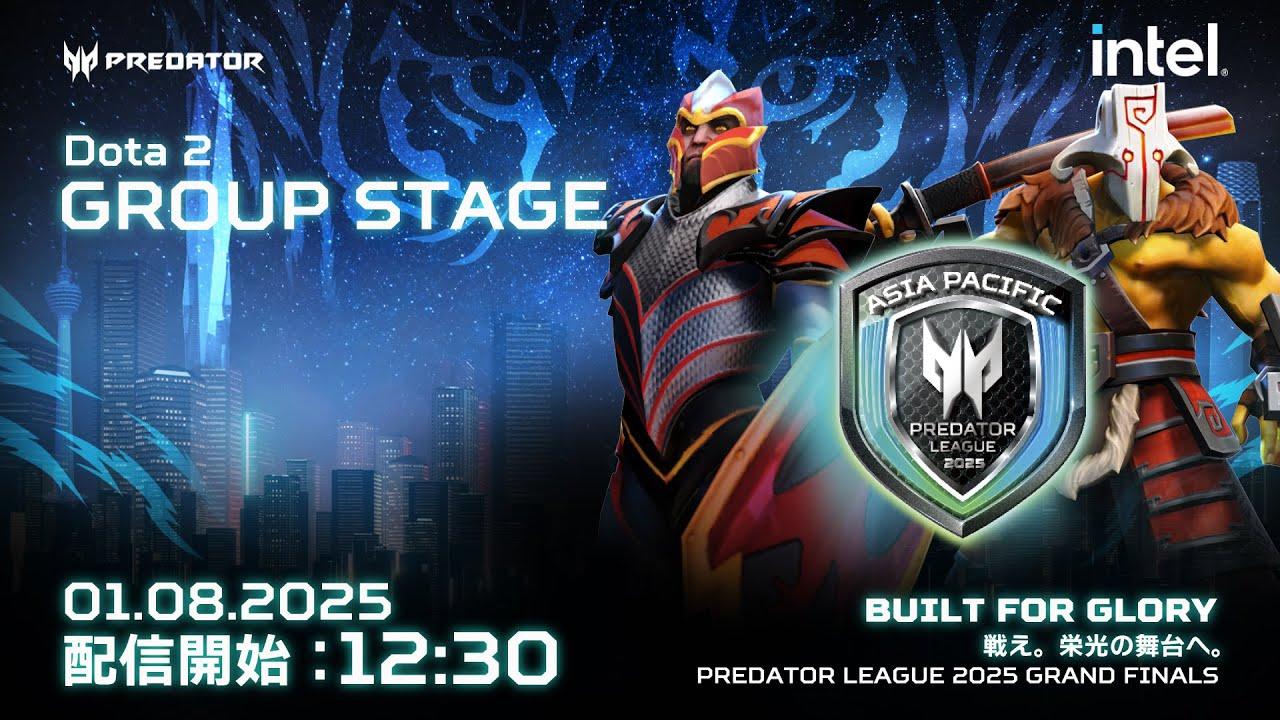 The Asia Pacific Predator League 2025 Dota 2 グループステージ
