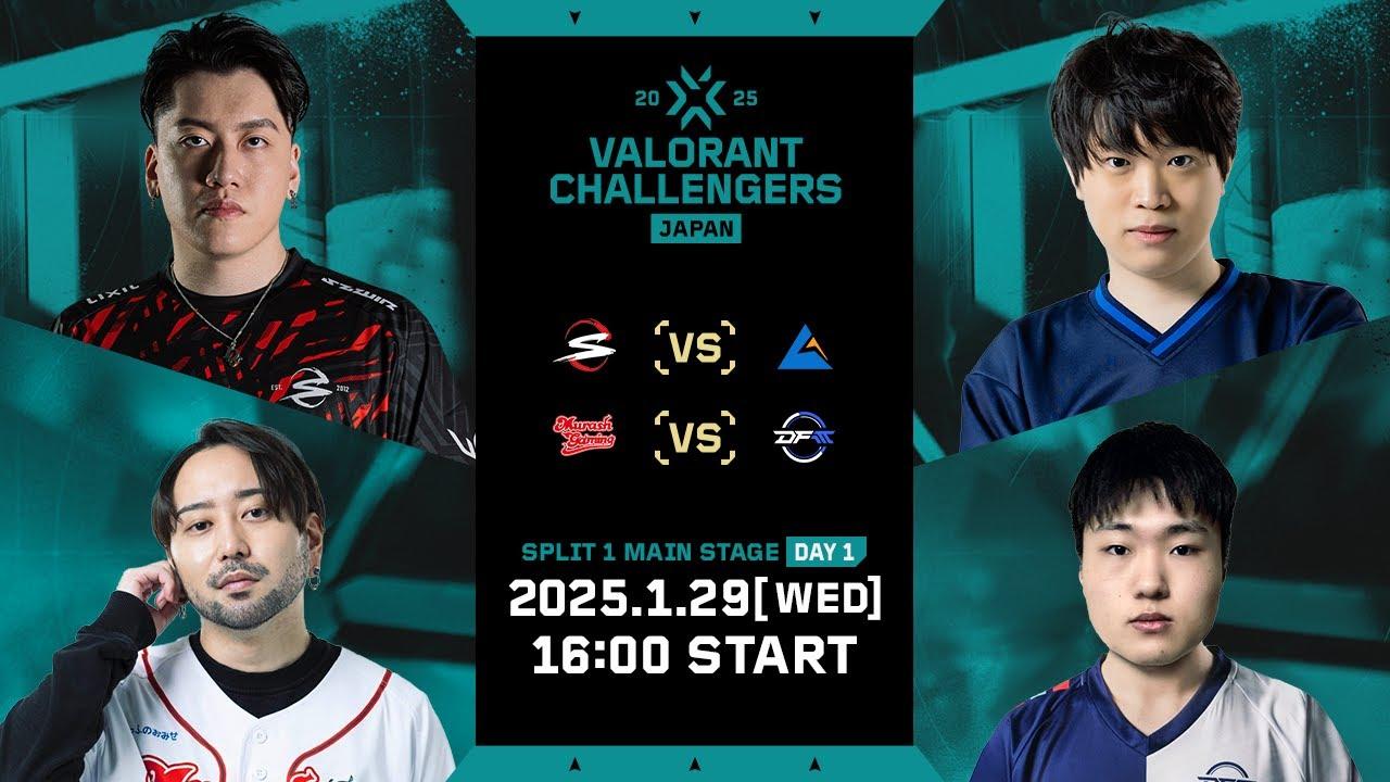 VALORANT Challengers Japan 2025 Split 1 Main Stage Day 1