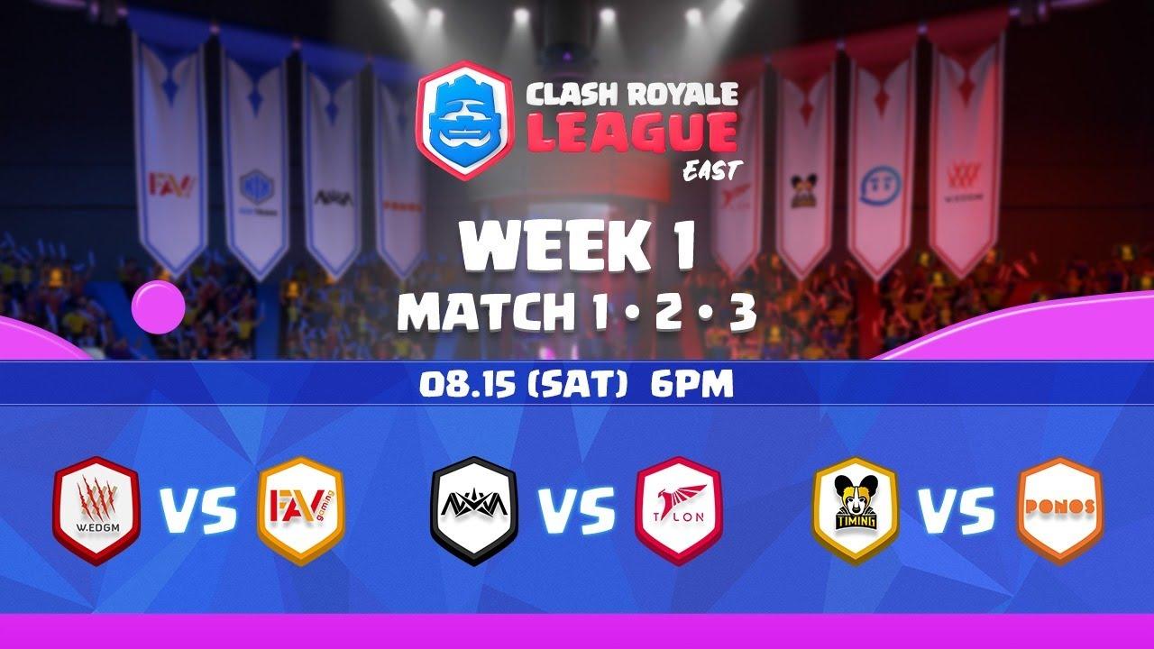 2020 クラロワリーグ イースト フォールシーズン Match1~3