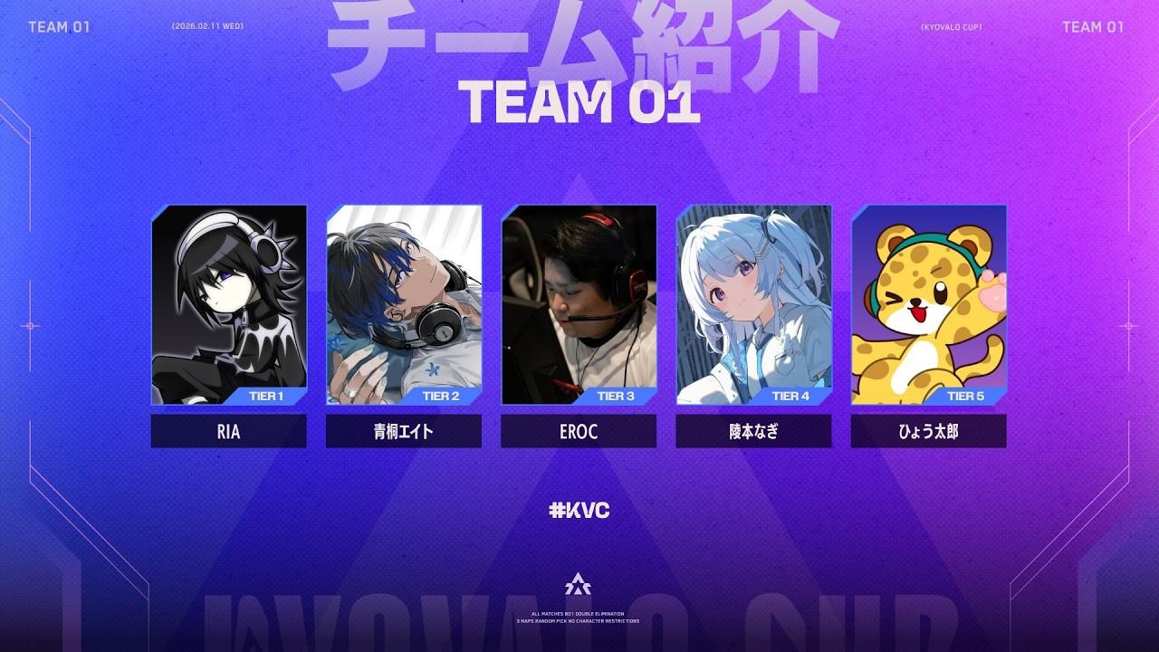 【VALORANT/京VALO杯】チーム１顔合わせ w/RIA  陵本なぎ  EROC   ひょう太郎【青桐エイト/ネオポルテ】