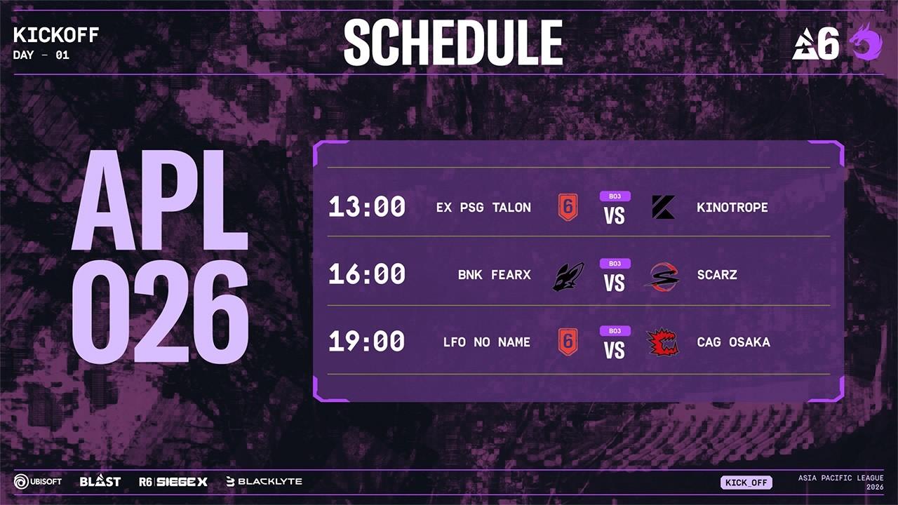 BLAST R6 Kickoff 2026 APL NORTH Day1 日本語配信