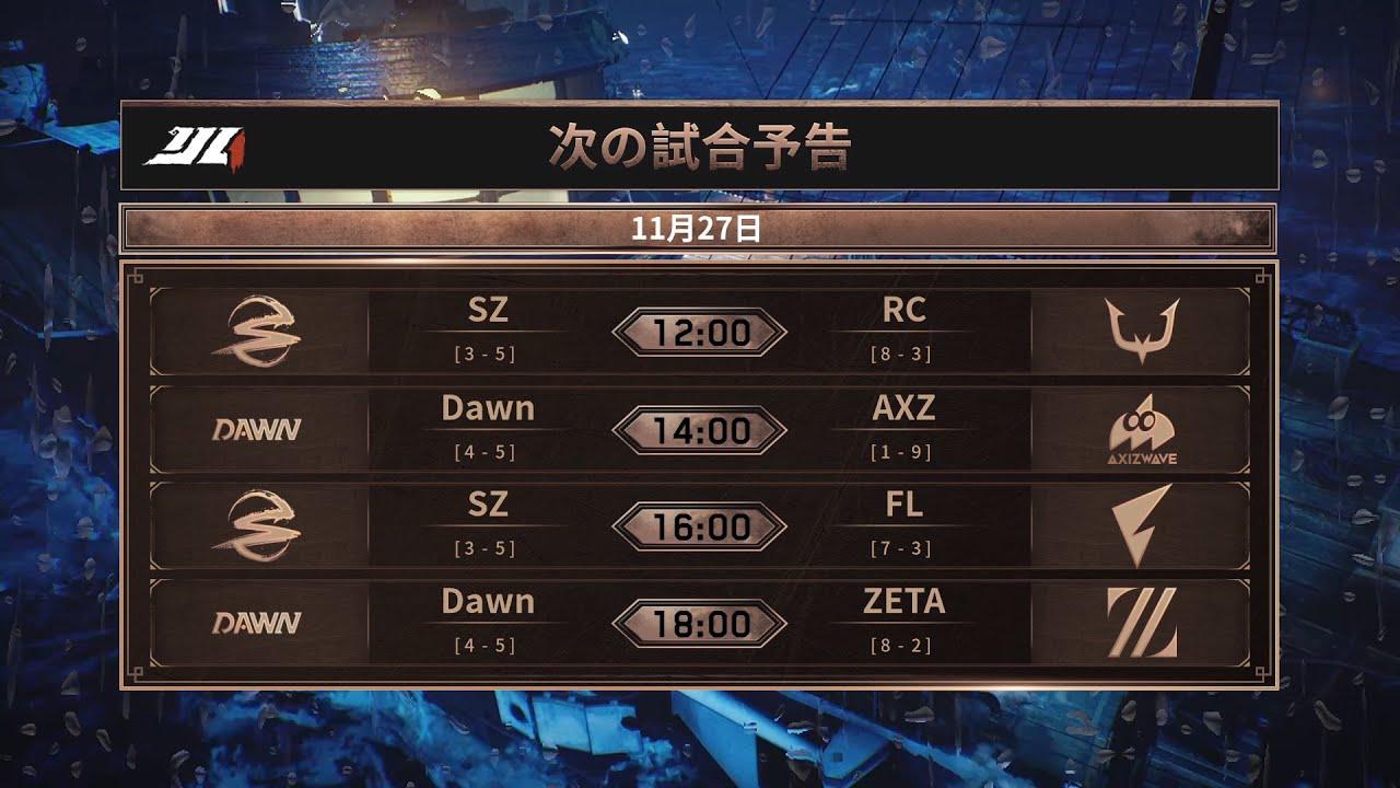 IdentityVJapanLeague レギュラーシーズン Day14 ( 2022年秋季IJL)