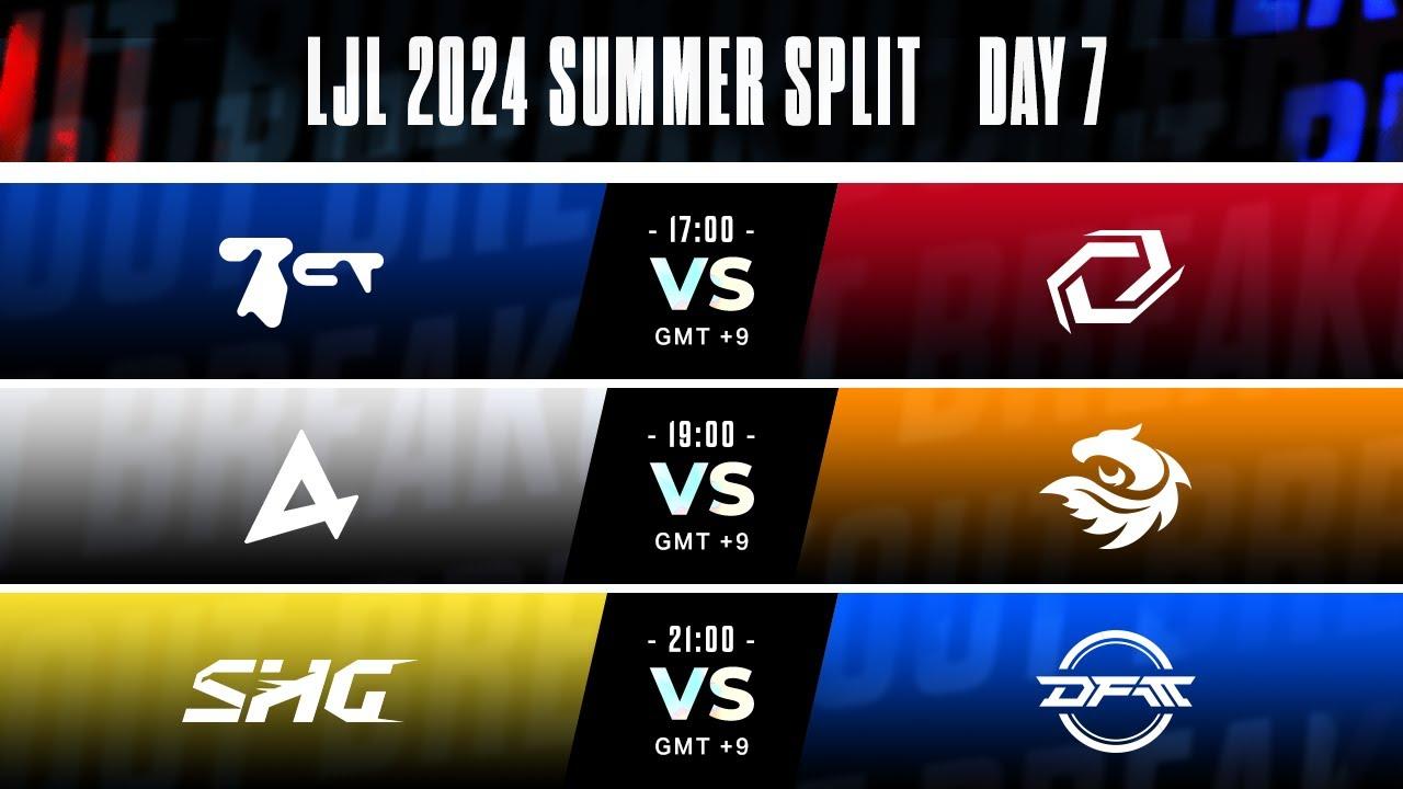LJL 2024 Summer Split Day 7 | BCT vs SG - AXC vs V3 - SHG vs DFM