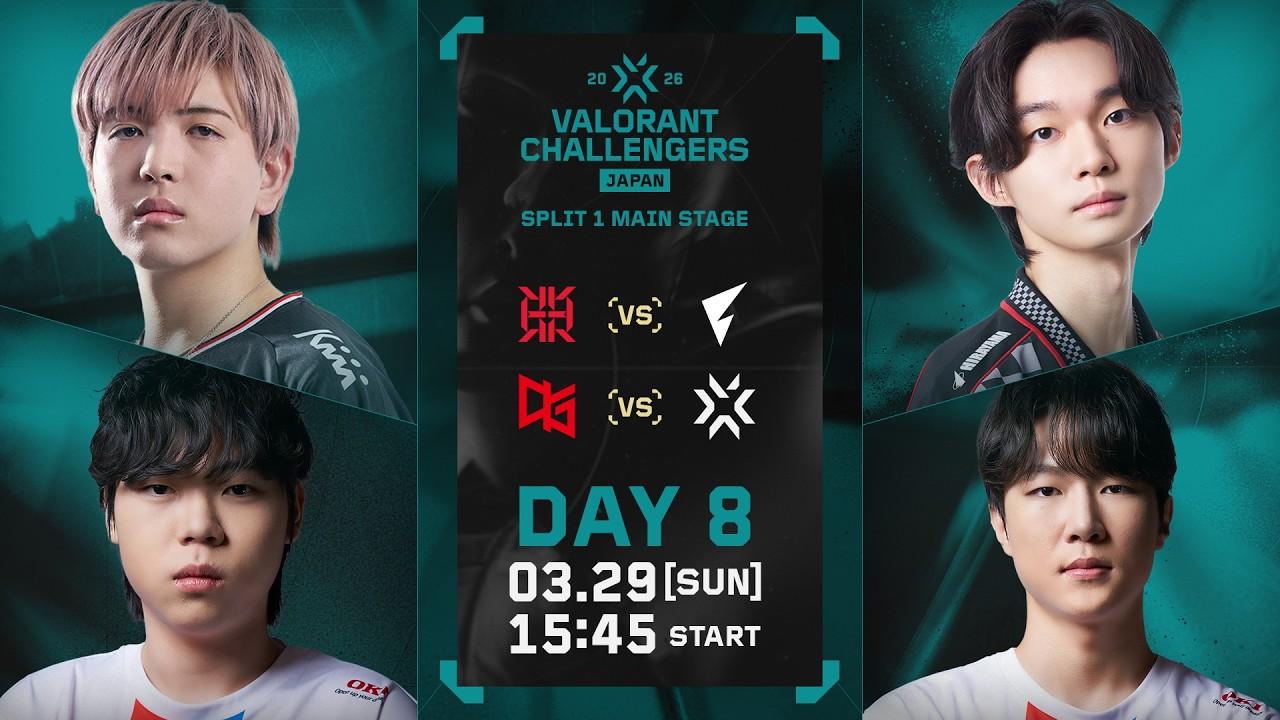 VALORANT Challengers Japan 2026 Split 1 Main Stage Phase 1 Day 8