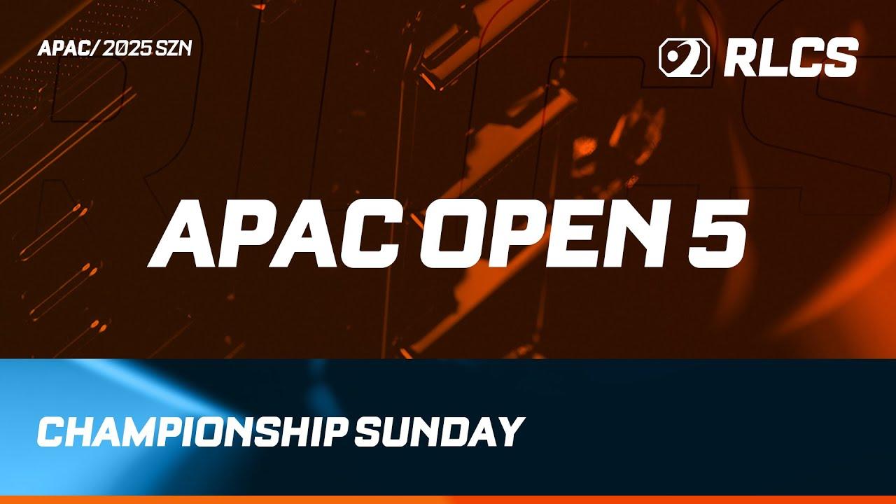 [日本語公式配信] APAC OPEN 5 | CHAMPIONSHIP SUNDAY | RALEIGH MAJOR | RLCS 2025 [JP]