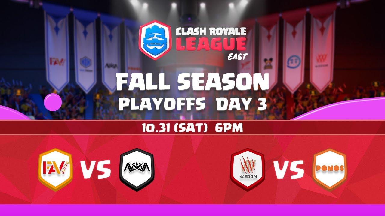 2020 クラロワリーグ イースト フォールシーズン プレイオフ Day3