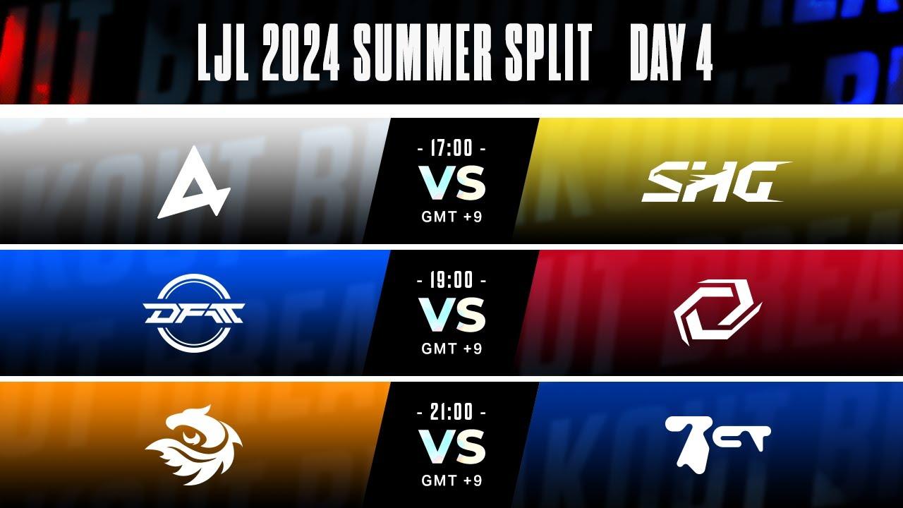 LJL 2024 Summer Split Day 4 | AXC vs SHG - DFM vs SG - V3 vs BCT