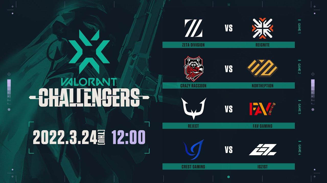 2022 VCT Stage1 - Challengers JAPAN Playoffs Day1
