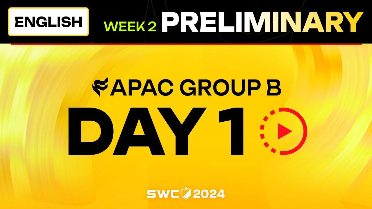[ENGLISH] SWC2024 ASIA-PACIFIC Preliminary Group B Day 1 | Summoners War