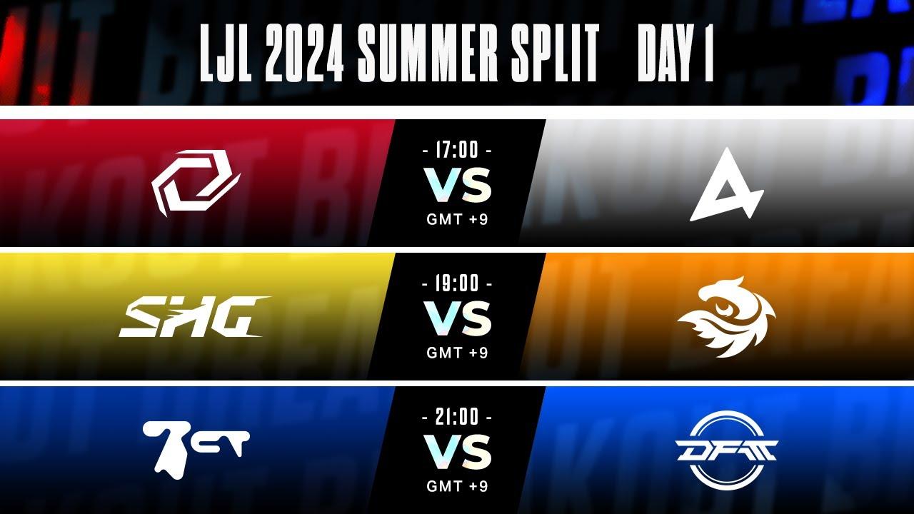 LJL 2024 Summer Split Day 1 | SG vs AXC - SHG vs V3 - BCT vs DFM