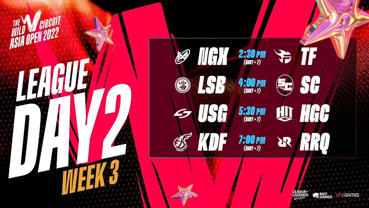 [No Commentary] NGX vs TF | LSB vs SC | USG vs HGC | KDF vs RRQ | WCAO 2022 LEAGUE D2W3