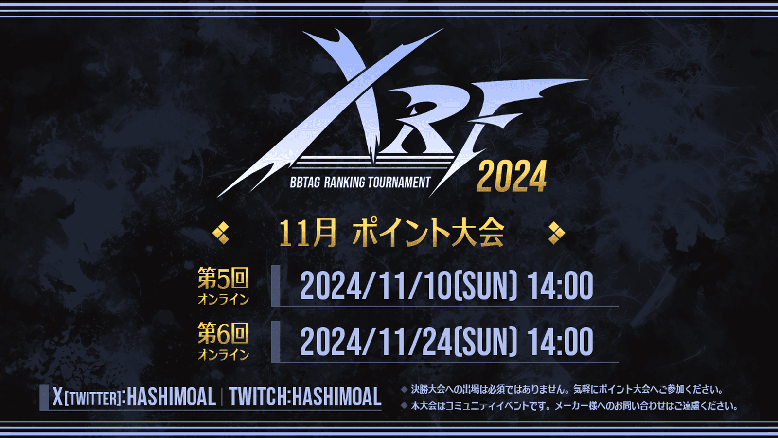 第5回 BBTAG XRF2024 ランキングポイント大会の見出し画像