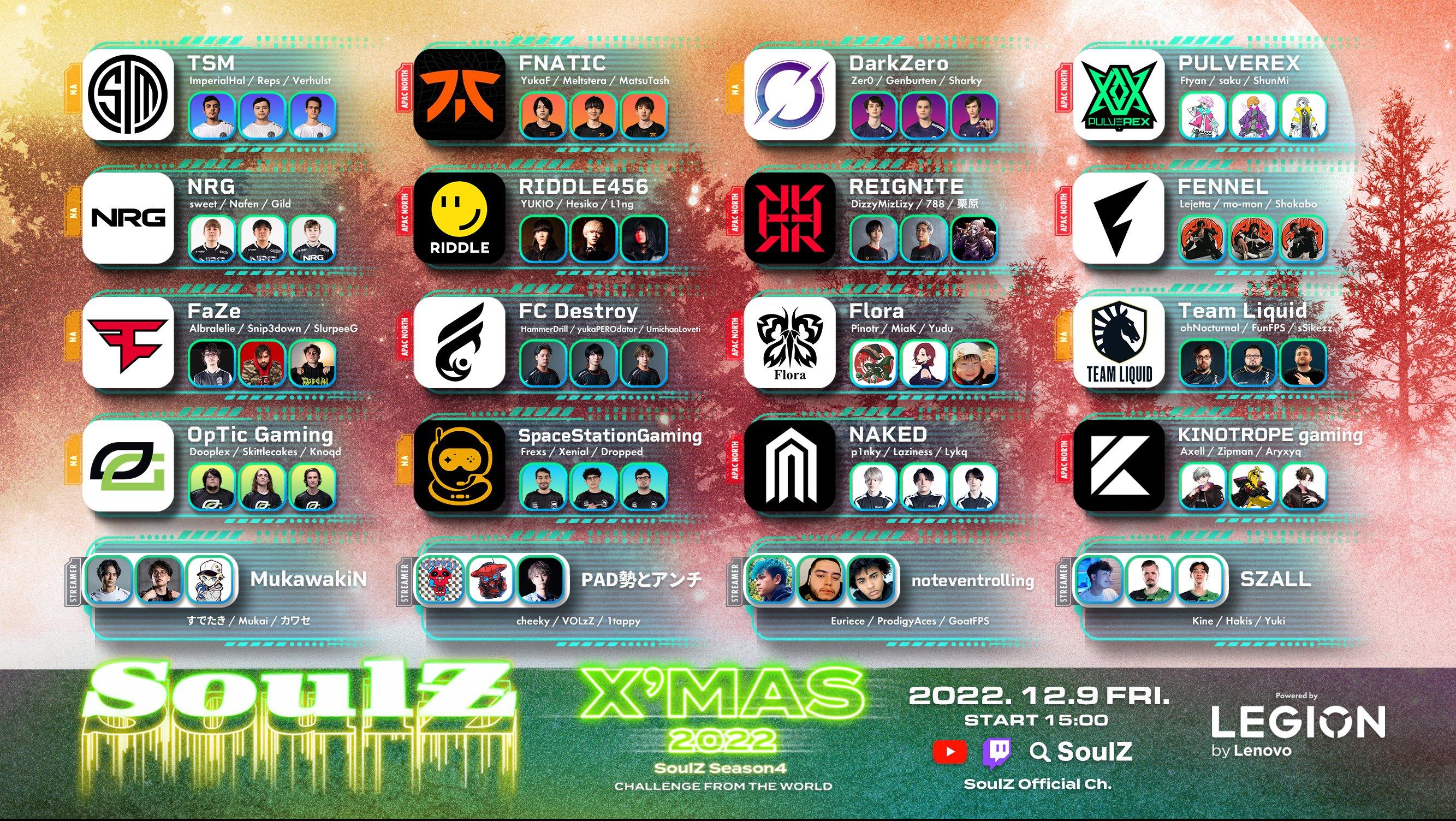 SoulZ Season4 -X’mas 2022- Powered by Legion feature image