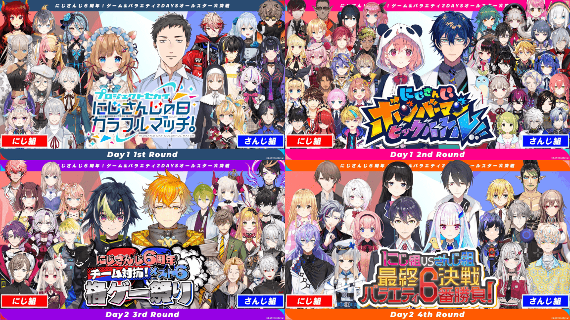 にじさんじ6周年！ゲーム&バラエティ2DAYSオールスター大決戦 feature image