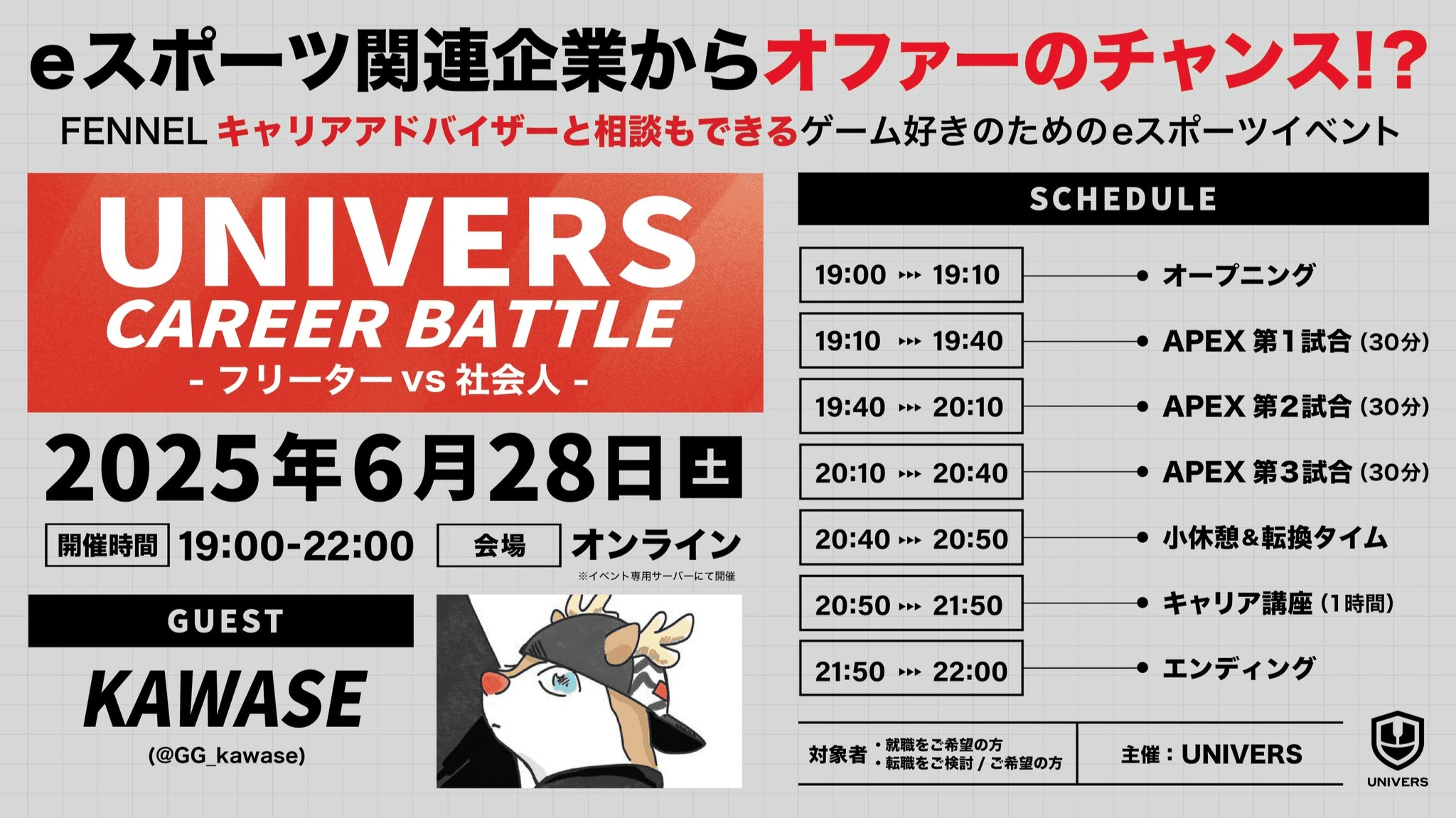 UNIVERS CAREER BATTLE ver.ApexLegendsの見出し画像