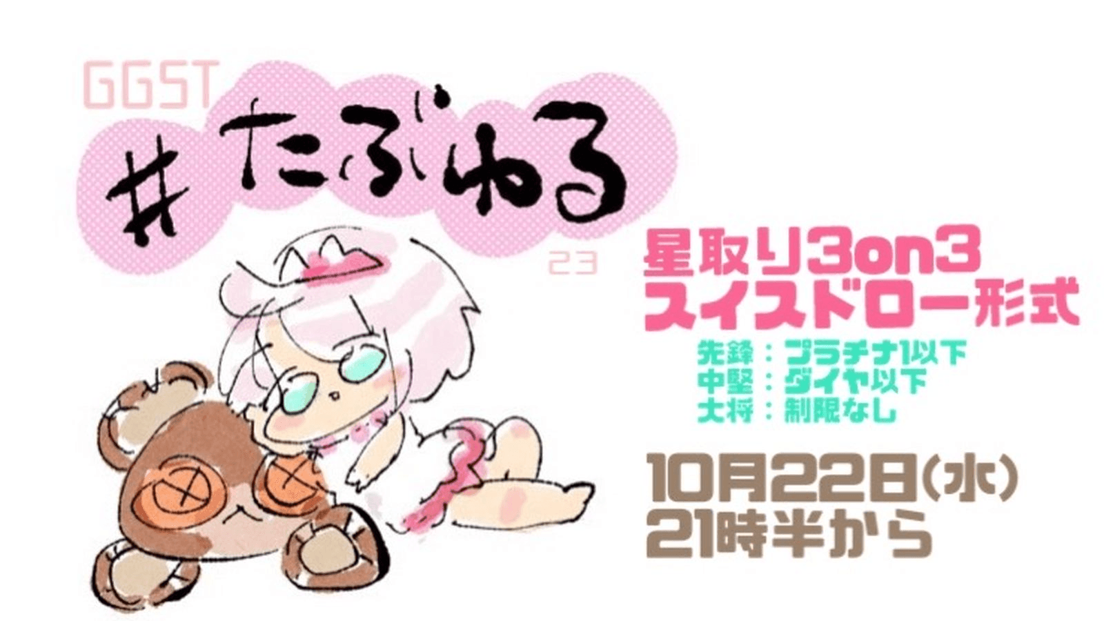 【GGST】たぶんいちばんゆるい大会#23星取り3on3スイスドロー