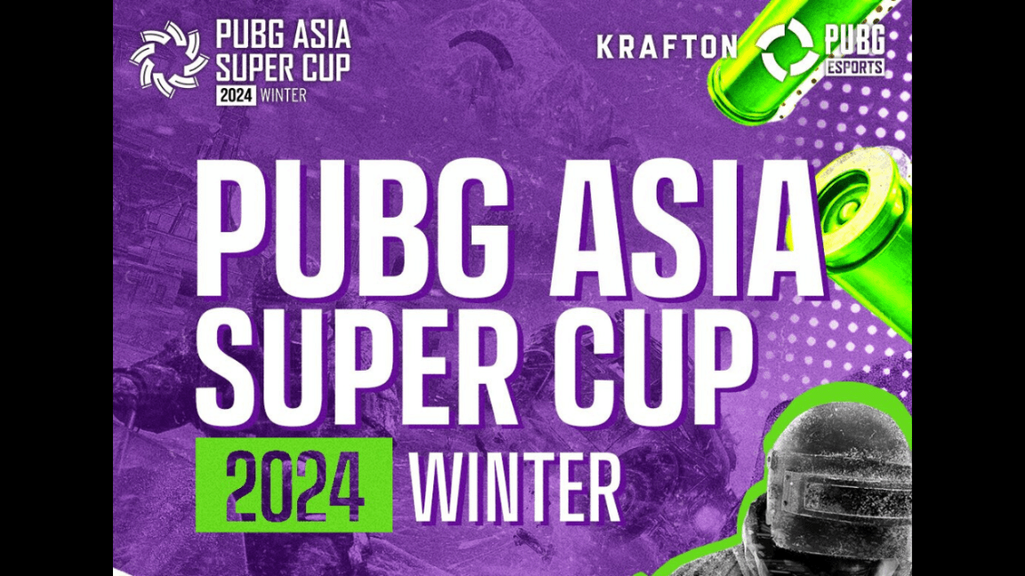 PUBG Asia Super Cup 2024 Winter Home TAIYORO eSports calendar