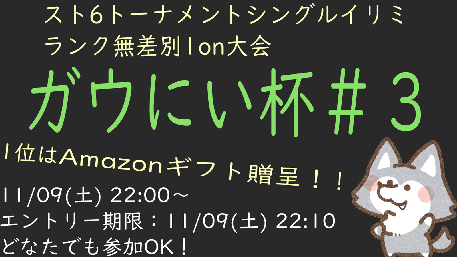 【SF6】ガウにい杯#3の見出し画像