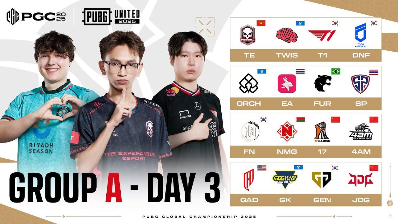 【日本語配信】PUBG Global Championship 2025 グループステージ A グループ DAY 3